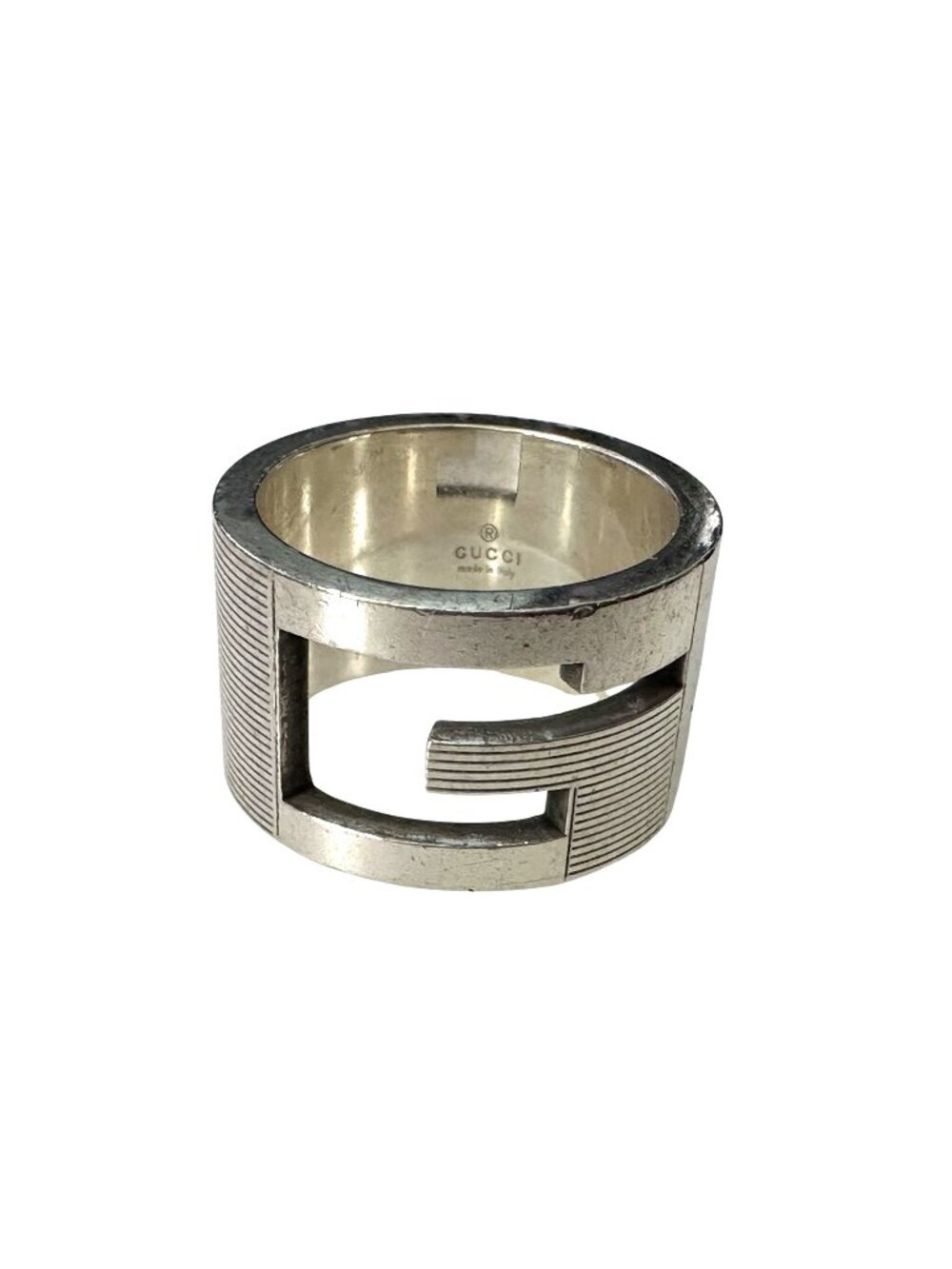 Gucci Abstract "G" Ring (Tall) - Size 5.5
